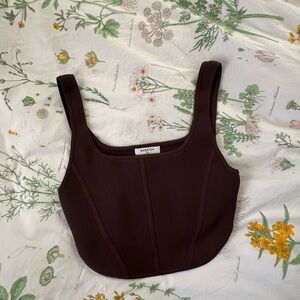 Aritzia Babaton Sculpt Knit Bustier Tank